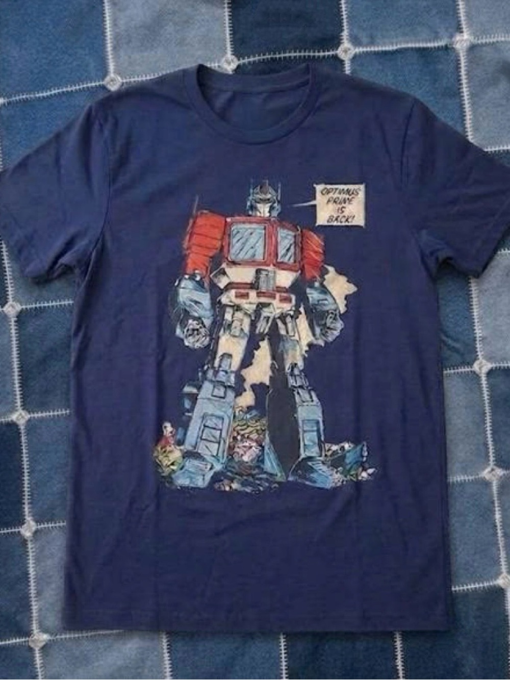 Transformers Optimus Prime Graphic Tee - Navy